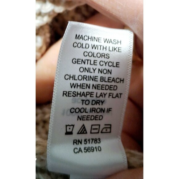 Maurices Open Front Lightweight Knit Cardigan Sweater With 3/4 Sleeves Beige Wom - Picture 7 of 8